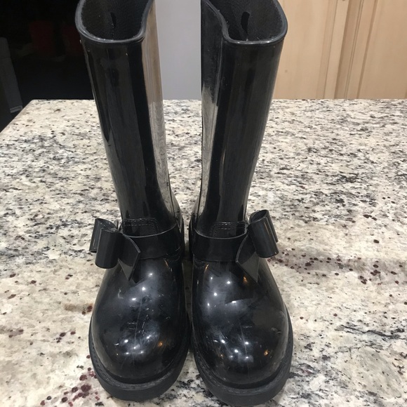 valentino rain boots bow